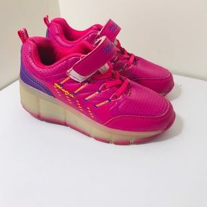 Girls Matrix Pink  LED Light Up Wheelstar Shoes